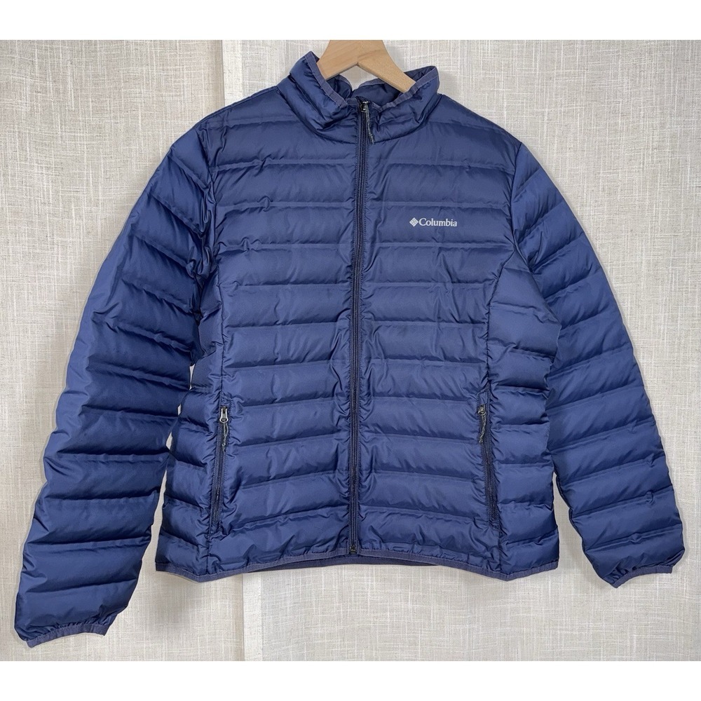 Columbia Heat Seal Men's XL Lake 22 Down Jacket Puffer Blue‎ Lightweight $140